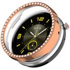 For Honor Watch Fit Elegant Single Row Diamond Half Coverage Hollow TPU Watch Cover(Rose Gold) - 1