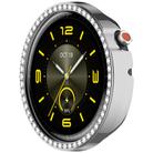 For Honor Watch Fit Elegant Single Row Diamond Half Coverage Hollow TPU Watch Cover(Silver) - 2