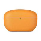 For  Sony WF-1000XM5 Grained Genuine Leather Bluetooth Headset Protective Case(Flower Ginger Grass) - 1