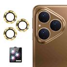For Huawei Pura 80 5G ENKAY 9H Rear Lens Aluminium Alloy Tempered Glass Film(Gold) - 1