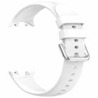 For Honor Watch Fit / Fit Elegant Silver Buckle Solid Color Silicone Watch Band(White) - 3