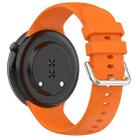 For Honor Watch Fit / Fit Elegant Silver Buckle Solid Color Silicone Watch Band(Orange) - 2