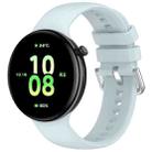 For Honor Watch Fit / Fit Elegant Silver Buckle Solid Color Silicone Watch Band(Light Blue) - 1