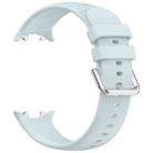 For Honor Watch Fit / Fit Elegant Silver Buckle Solid Color Silicone Watch Band(Light Blue) - 3