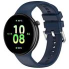 For Honor Watch Fit / Fit Elegant Silver Buckle Solid Color Silicone Watch Band(Midnight Blue) - 1