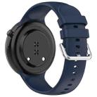 For Honor Watch Fit / Fit Elegant Silver Buckle Solid Color Silicone Watch Band(Midnight Blue) - 2