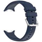 For Honor Watch Fit / Fit Elegant Silver Buckle Solid Color Silicone Watch Band(Midnight Blue) - 3