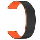 For Amazfit Active 2 / Active 2 Square Cloud Wood Grain Silicone Soft Magnetic Watch Band(Black Orange) - 3