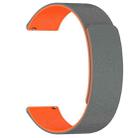 For Amazfit Active 2 / Active 2 Square Cloud Wood Grain Silicone Soft Magnetic Watch Band(Gray Orange) - 3