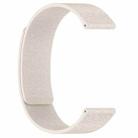 For Amazfit Active 2 / Active 2 Square Cloud Wood Grain Silicone Soft Magnetic Watch Band(Starlight) - 3