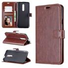 Crazy Horse Texture Horizontal Flip Leather Case for OnePlus 7 Pro, with Holder & Card Slots & Wallet & Photo Frame(Brown) - 1