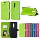 Crazy Horse Texture Horizontal Flip Leather Case for OnePlus 7 Pro, with Holder & Card Slots & Wallet & Photo Frame(Green) - 7