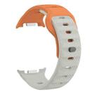 For Samsung Galaxy Watch 8 40mm / 44mm Dots Texture Black Buckle Silicone Watch Band(Starlight Orange) - 2