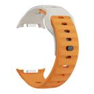 For Samsung Galaxy Watch 8 40mm / 44mm Dots Texture Black Buckle Silicone Watch Band(Orange Starlight) - 2