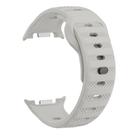 For Samsung Galaxy Watch 8 40mm / 44mm Dots Texture Black Buckle Silicone Watch Band(Starlight) - 2