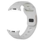 For Samsung Galaxy Watch 8 40mm / 44mm Dots Texture Black Buckle Silicone Watch Band(Starlight) - 3
