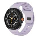 For Samsung Galaxy Watch 8 40mm / 44mm Dots Texture Black Buckle Silicone Watch Band(Ghostly Purple) - 1