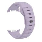 For Samsung Galaxy Watch 8 40mm / 44mm Dots Texture Black Buckle Silicone Watch Band(Ghostly Purple) - 2