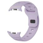 For Samsung Galaxy Watch 8 40mm / 44mm Dots Texture Black Buckle Silicone Watch Band(Ghostly Purple) - 3