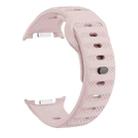 For Samsung Galaxy Watch 8 40mm / 44mm Dots Texture Black Buckle Silicone Watch Band(Lovable Pink) - 2