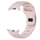 For Samsung Galaxy Watch 8 40mm / 44mm Dots Texture Black Buckle Silicone Watch Band(Lovable Pink) - 3