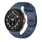 For Samsung Galaxy Watch 8 40mm / 44mm Dots Texture Black Buckle Silicone Watch Band(Midnight Blue) - 1