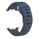 For Samsung Galaxy Watch 8 40mm / 44mm Dots Texture Black Buckle Silicone Watch Band(Midnight Blue) - 2