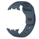 For Samsung Galaxy Watch 8 40mm / 44mm Dots Texture Black Buckle Silicone Watch Band(Midnight Blue) - 3