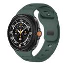 For Samsung Galaxy Watch 8 40mm / 44mm Dots Texture Black Buckle Silicone Watch Band(Meditation Green) - 1
