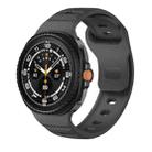 For Samsung Galaxy Watch 8 40mm / 44mm Dots Texture Black Buckle Silicone Watch Band(Black) - 1