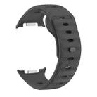 For Samsung Galaxy Watch 8 40mm / 44mm Dots Texture Black Buckle Silicone Watch Band(Black) - 2