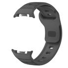 For Samsung Galaxy Watch 8 40mm / 44mm Dots Texture Black Buckle Silicone Watch Band(Black) - 3