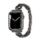 For Apple Watch 46mm / 49mm / 45mm / 44mm Copper Chain Metal Watch Band(Black) - 1