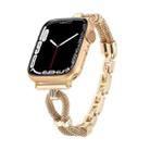 For Apple Watch 46mm / 49mm / 45mm / 44mm Copper Chain Metal Watch Band(Gold) - 2
