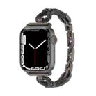 For Apple Watch 42mm / 41mm / 40mm / 38mm Copper Chain Metal Watch Band(Black) - 1