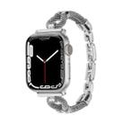 For Apple Watch 42mm / 41mm / 40mm / 38mm Copper Chain Metal Watch Band(Silver) - 1