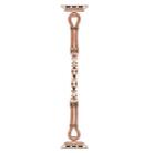 For Apple Watch 42mm / 41mm / 40mm / 38mm Copper Chain Metal Watch Band(Rose Gold) - 3