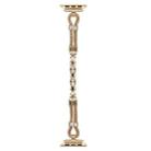 For Apple Watch 46mm / 49mm / 45mm / 44mm Copper Chain Diamonds Metal Watch Band(Gold) - 3
