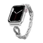 For Apple Watch 42mm / 41mm / 40mm / 38mm Copper Chain Diamonds Metal Watch Band(Silver) - 2