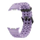 For Samsung Galaxy Watch 8 40 / 44mm Ocean Style Quick Release Buckle Solid Color Silicone Watch Band(Purple) - 2
