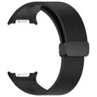 For Samsung Galaxy Watch8 / Watch8 Classic Small Plaid Texture Magnetic Buckle Silicone Watch Band(Black) - 3