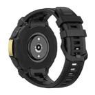 For Huami Amazfit T-Rex 2 Silicone Watch Cover Integrated Sport Silicone Watch Band(Black) - 2