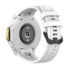 For Huami Amazfit T-Rex 2 Silicone Watch Cover Integrated Sport Silicone Watch Band(White) - 2