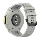 For Huami Amazfit T-Rex 2 Silicone Watch Cover Integrated Sport Silicone Watch Band(Rock Gray) - 2