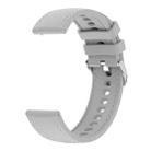 18mm Stitched Silicone Watch Band(Gray) - 3