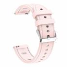 18mm Stitched Silicone Watch Band(Pink) - 2
