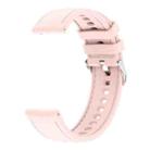 18mm Stitched Silicone Watch Band(Pink) - 3