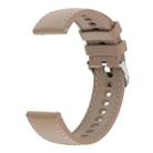 18mm Stitched Silicone Watch Band(Desert Silver) - 3