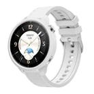 For OPPO Watch X2 Mini Silicone Watch Cover Integrated Diamond Texture Silicone Watch Band(White) - 1