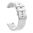 For OPPO Watch X2 Mini Silicone Watch Cover Integrated Diamond Texture Silicone Watch Band(White) - 3
